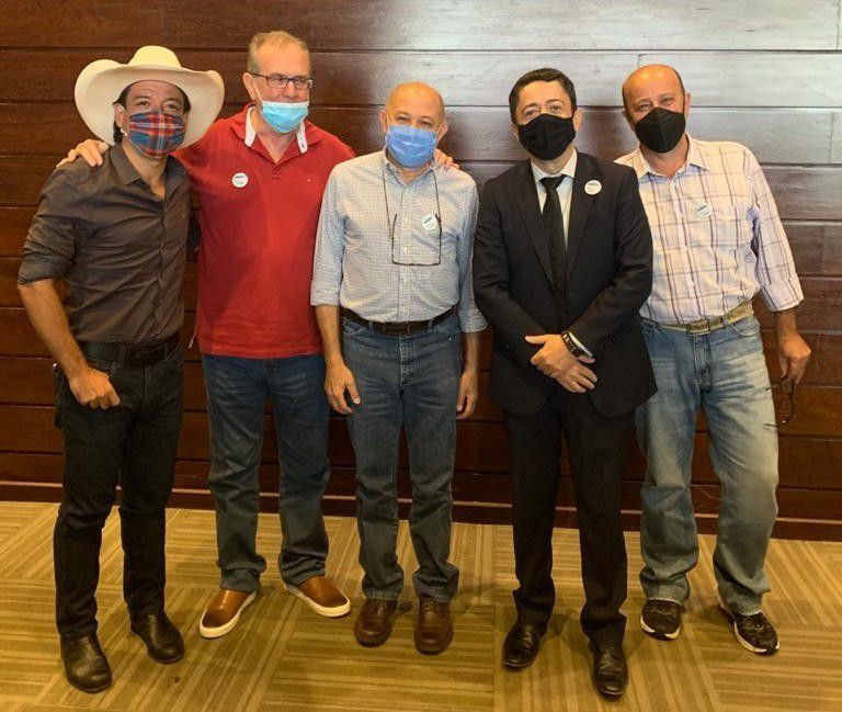 O presidente de Os Independentes, Jeronimo Muzetti, e o vice-presidente, Kaká Santos, que participaram do encontro em Brasília (Divulgação)