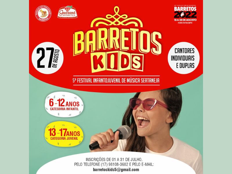 Imagem JPG, Rancho Peãozinho: Estão abertas as inscrições para o Concurso Infantojuvenil de Música Sertaneja