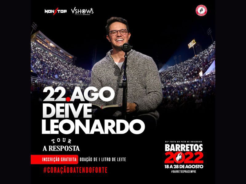 Imagem JPG, Deive Leonardo confirma apresentação na Festa do Peão de Barretos