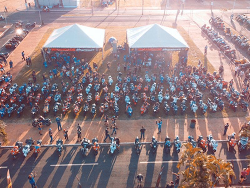 Imagem JPG, Motos Hayabusas invadem o Parque do Peão durante Encontro Internacional