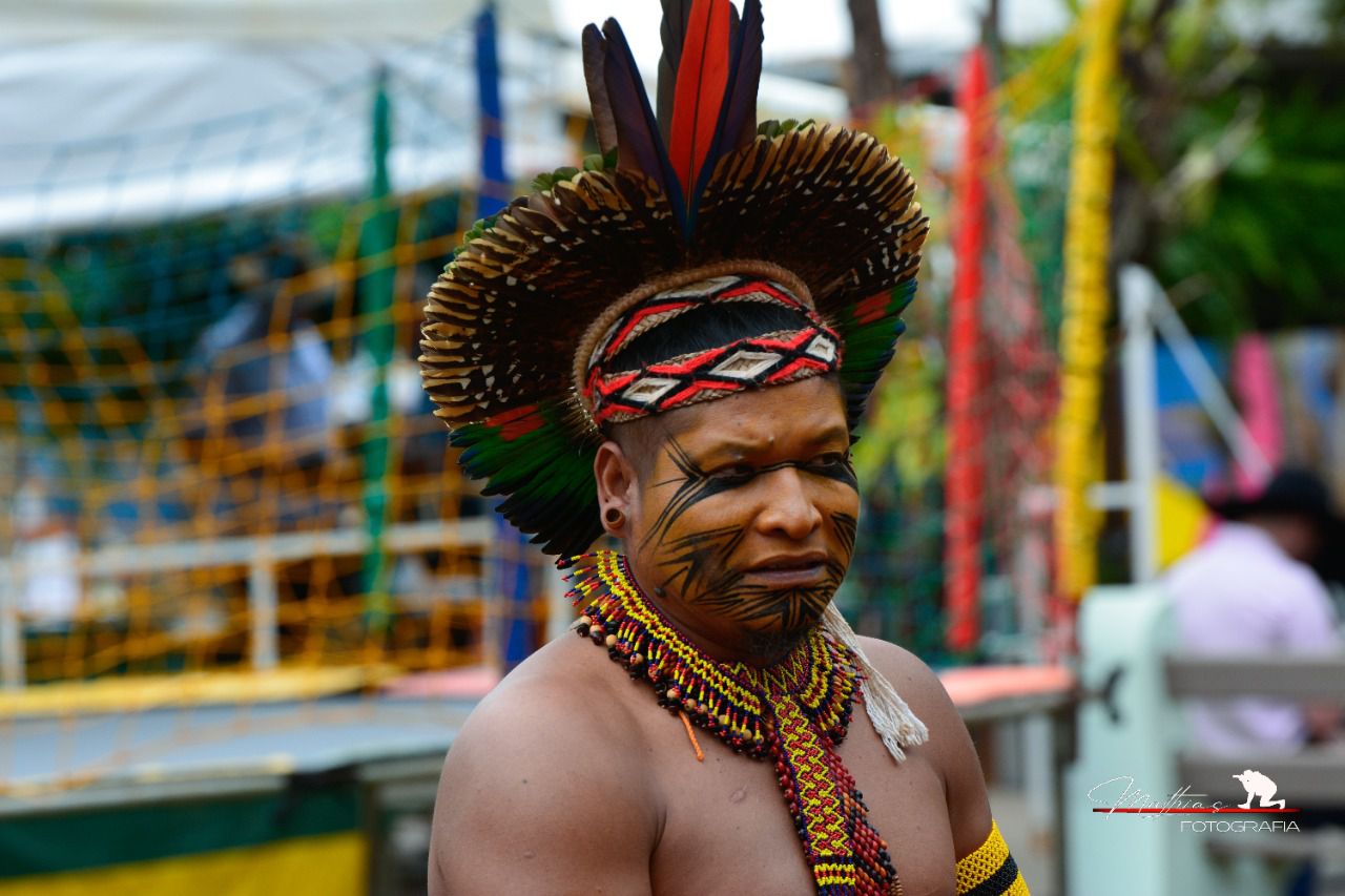 Imagem JPG, Pataxós trazem a cultura indígena para o Rancho do Peãozinho