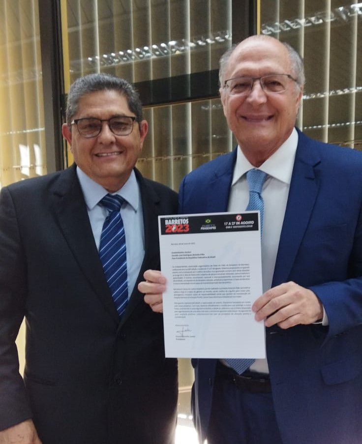 Imagem JPG, Vice-Presidente Geraldo Alckmin é convidado para a 68ª Festa do Peão de Barretos