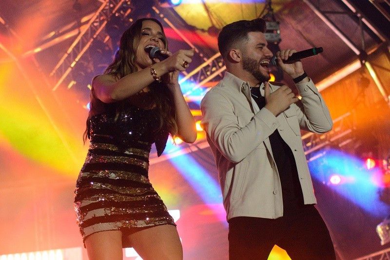 Mariana & Mateus abriram apresentações no Palco Amanhecer nesta segunda-feira, 21  (Thais Ministro)