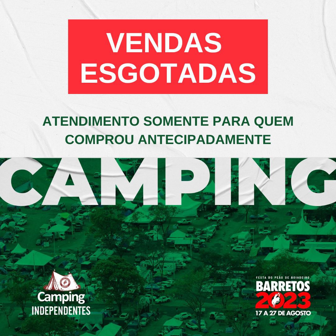Imagem JPG, Esgotados ingressos para Camping da Festa do Peão