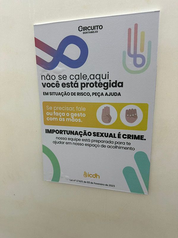 Espaço de acolhimento atende vítimas de assédio e importunação sexual no evento (RRM)
