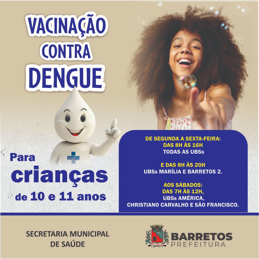 Imagem JPG, Vacinação contra a dengue passa a ser realizada também à noite e aos sábados