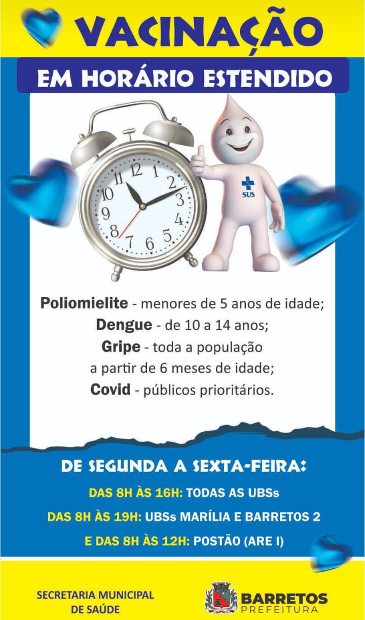 Imagem JPG, Poliomielite e gripe: Campanhas de vacinação terminam nesta semana