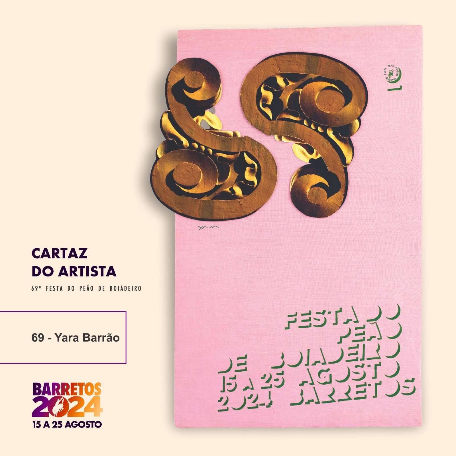 Imagem JPG, Artista barretense se inspira no antigo Recinto para cartaz oficial da 69ª Festa do Peão de Barretos