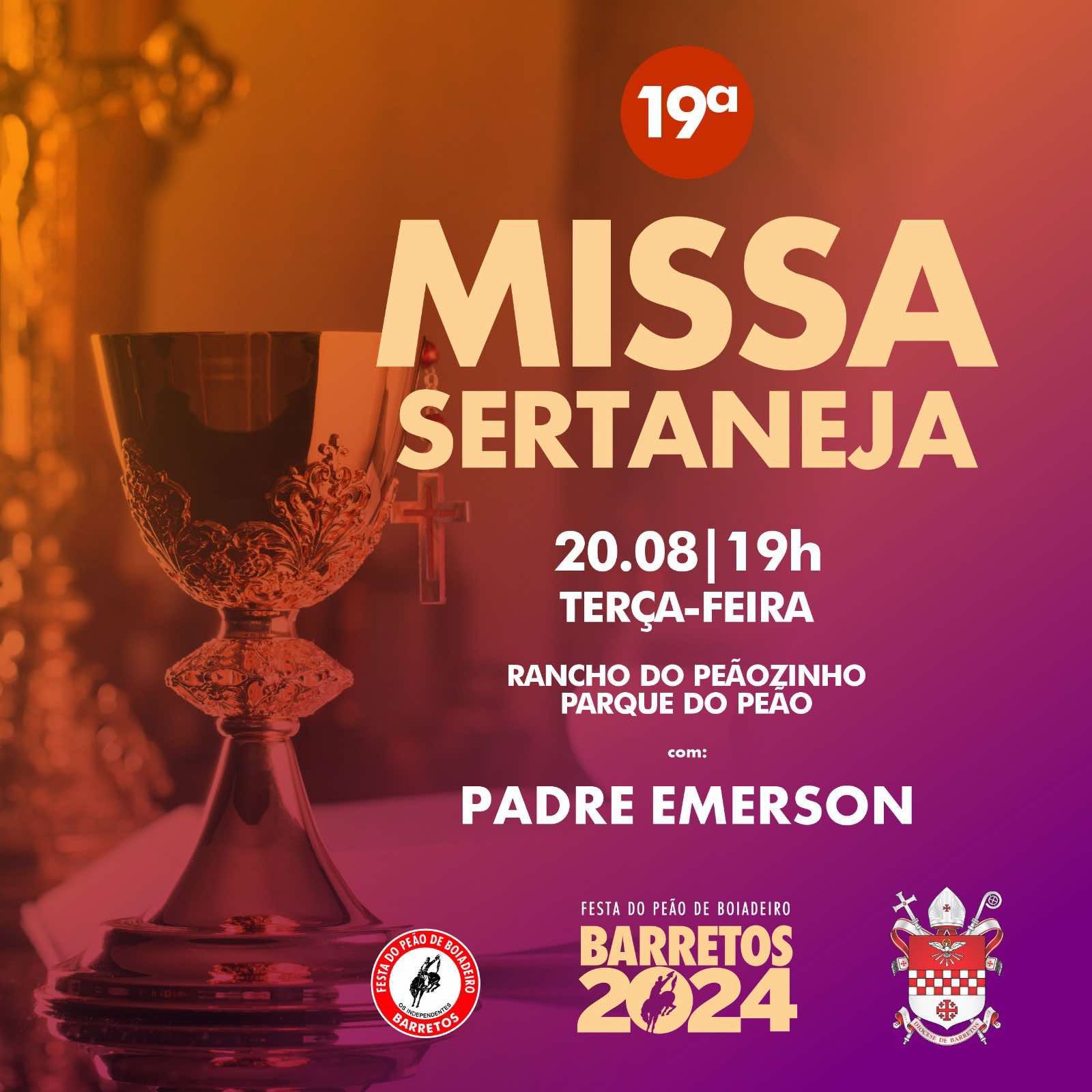 Imagem JPG, Rancho do Peãozinho recebe 19ª Edição Missa Sertaneja
