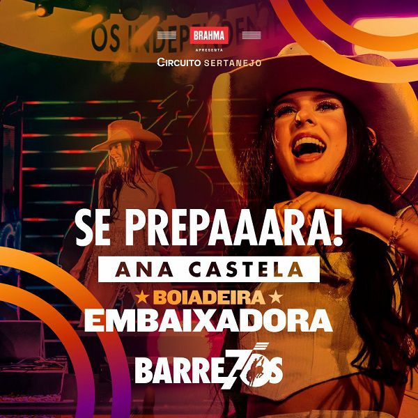 Imagem JPG, Barretos anuncia Ana Castela Embaixadora dos 70 anos de Festa