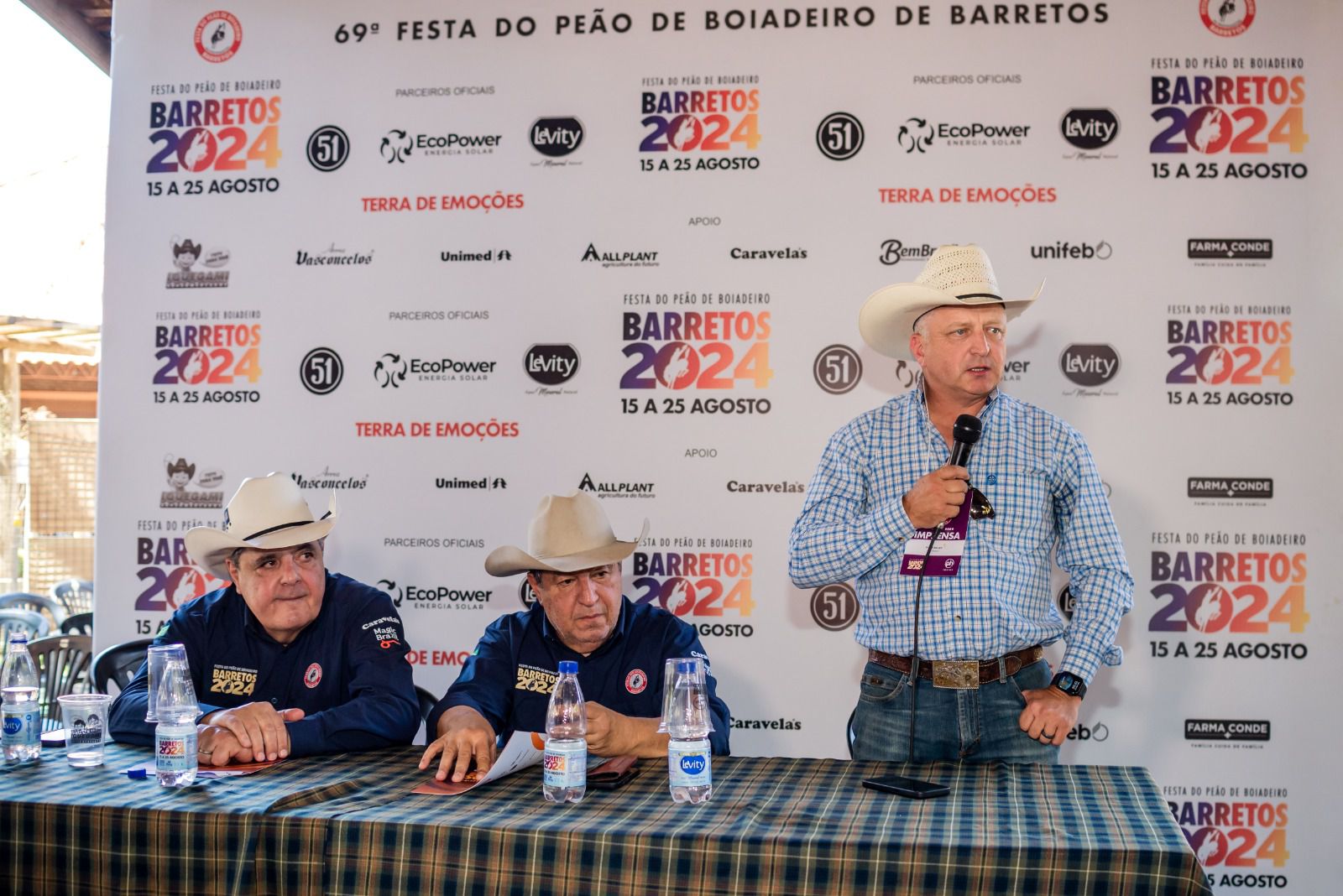 Imagem JPG, Coletiva de imprensa marca lançamento do 31º Barretos International Rodeo