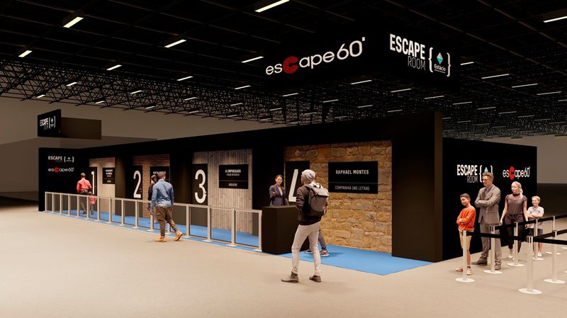 Imagem JPG, Mistério em tempo real: Escape 60', Bienal do Livro Rio e Estácio transformam best-sellers em experiências imersivas