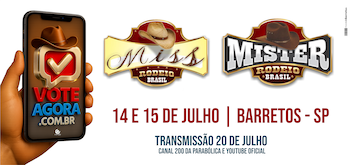 Imagem JPG, Voto popular vai eleger os terceiros colocados do Miss & Mister Rodeio Brasil 2025