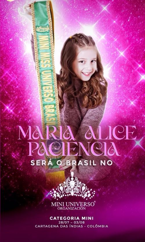 Imagem JPG, Garotinha de Ribeirão Preto representará o Brasil no Miss Universo Mirim na Colômbia e busca apoio para realizar sonho internacional