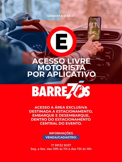 Imagem JPG, Festa do Peão de Barretos oferece acesso exclusivo ao estacionamento para motoristas de aplicativo