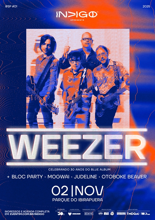Imagem JPG, 30e inicia venda de ingressos para shows de Weezer, Bloc Party e Mogwai no Parque Ibirapuera