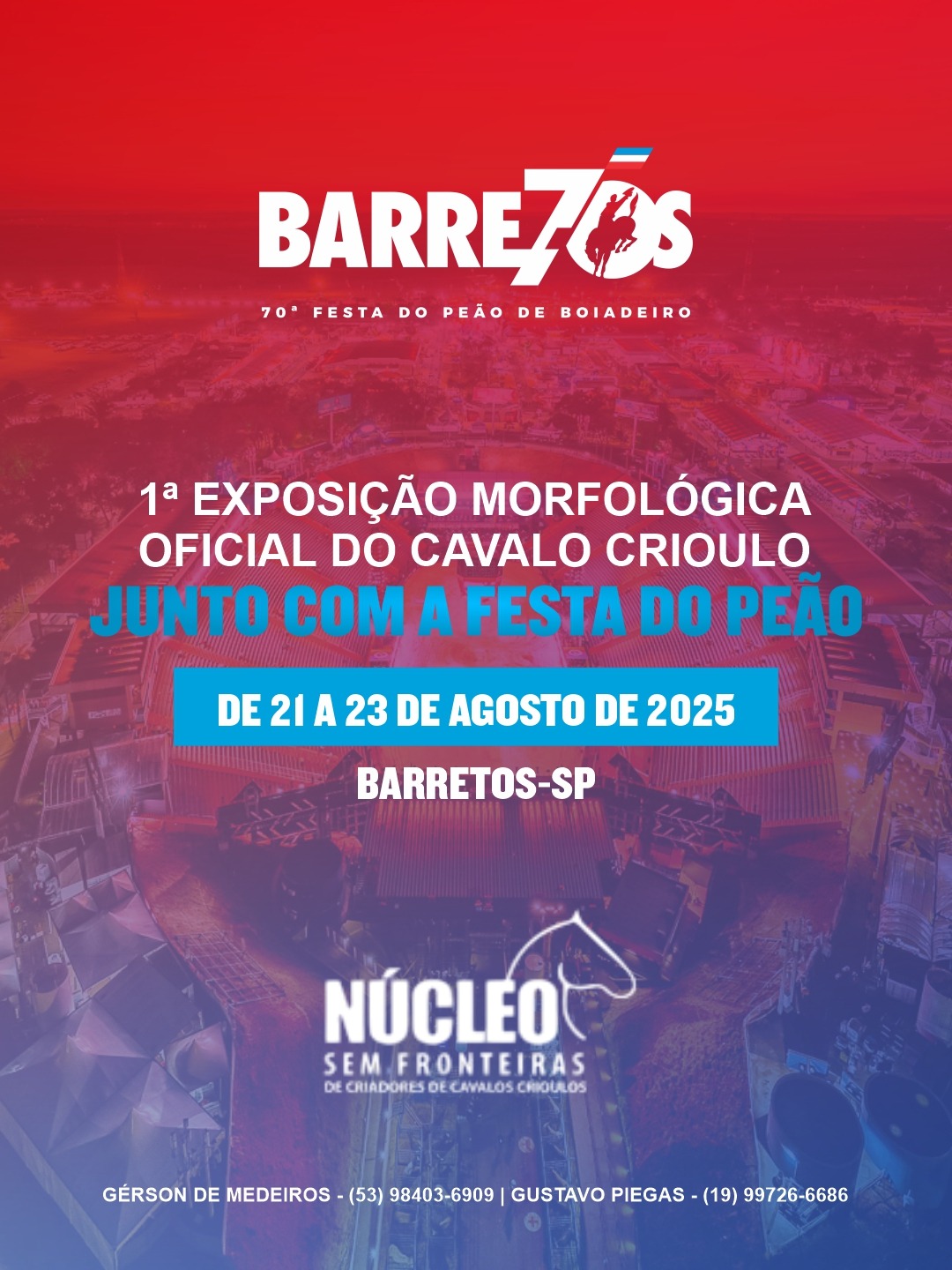 Imagem JPG, Festa do Peão de Barretos recebe, pela primeira vez, Exposição Morfológica do Cavalo Crioulo