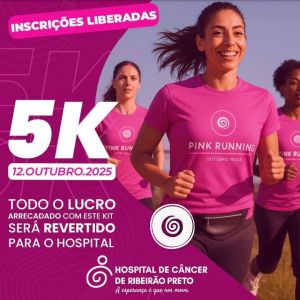 Imagem JPG, Ribeirão Preto recebe a Pink Running 2025 no dia 12/10 com programação para toda a família