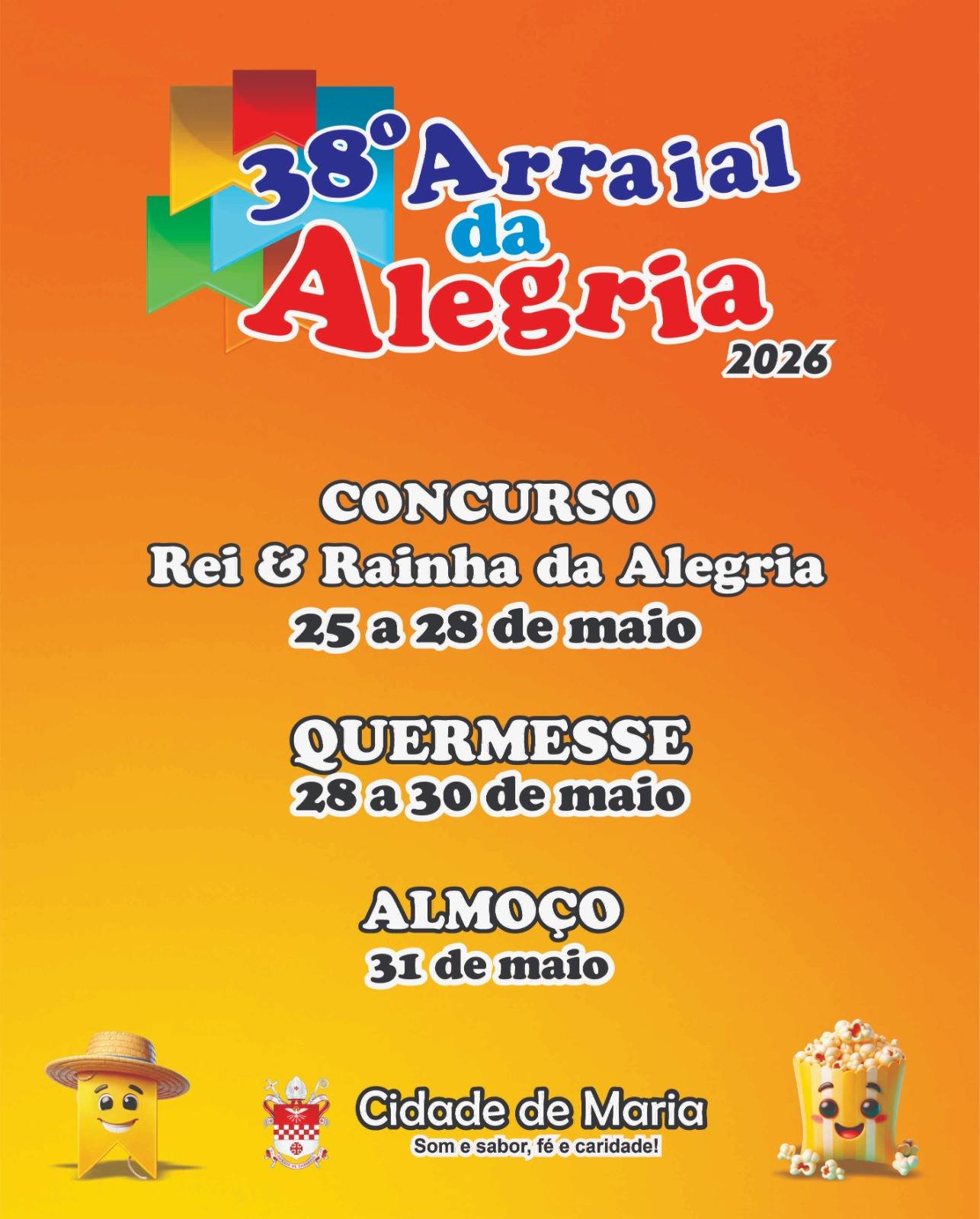 Imagem JPG, Arraial da Alegria 2026 já tem data confirmada