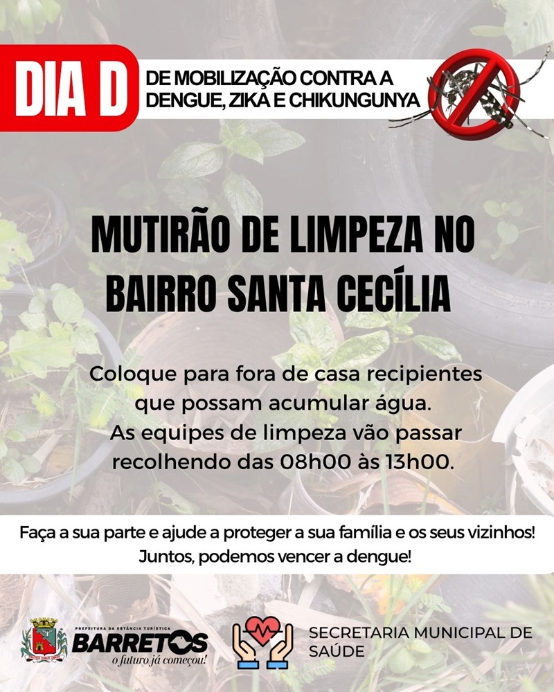 Imagem JPG, Barretos realiza semana de mobilização contra dengue