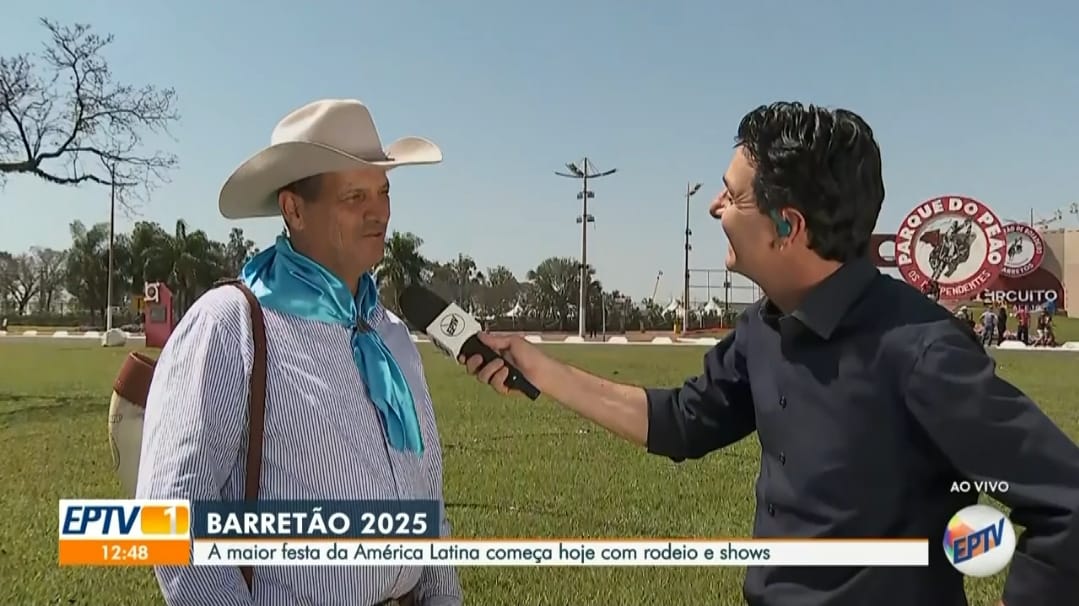 Imagem JPG, Cobertura histórica da EPTV nos 70 anos da Festa do Peão é premiada pela Rede Globo