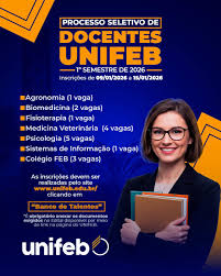 Imagem JPG, UNIFEB abre processo seletivo para contratação de 17 novos docentes em diversas áreas