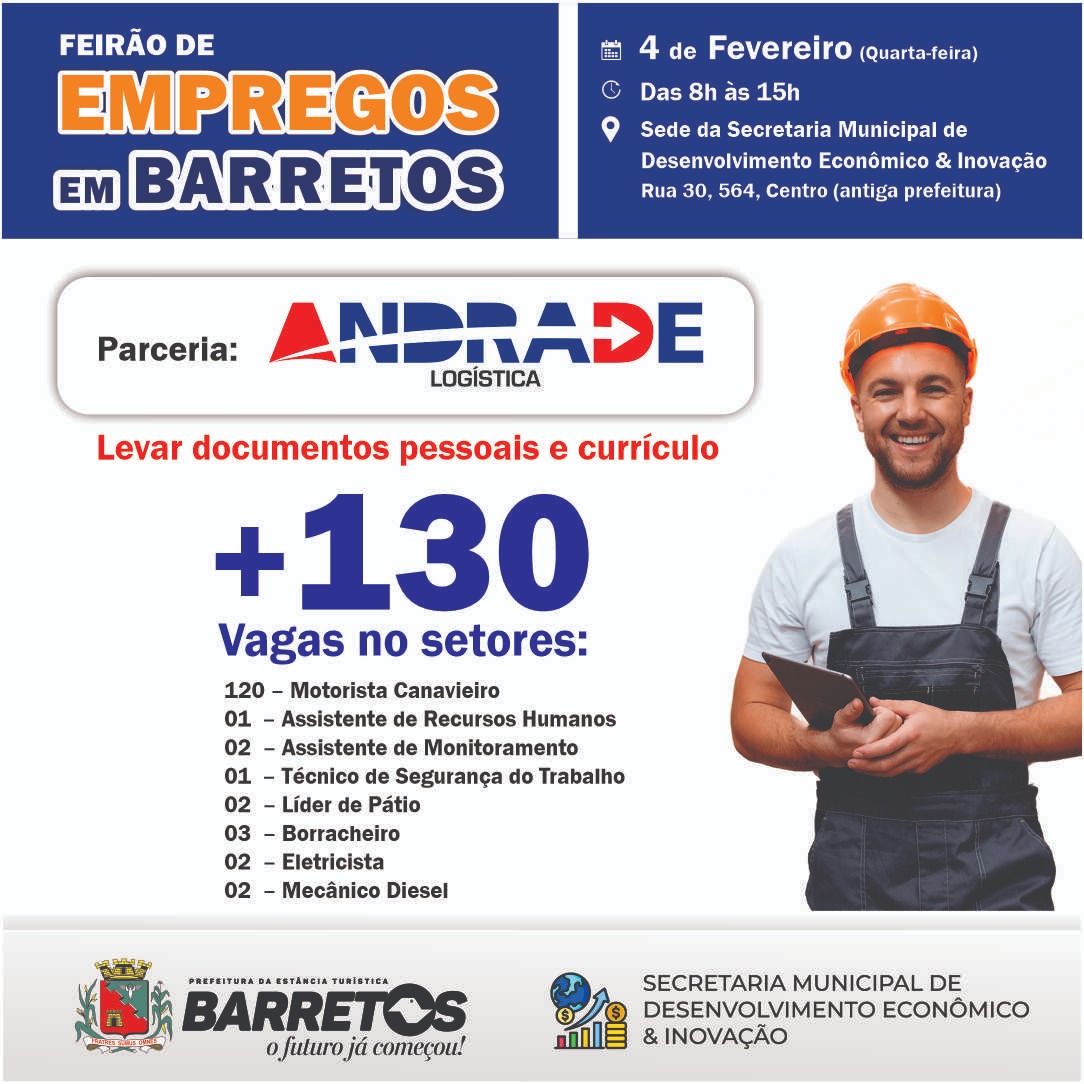 Imagem JPG, Feirão de Empregos oferece 130 vagas no dia 4 de fevereiro