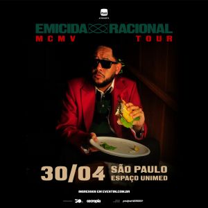 Imagem JPG, Emicida Racional MCMV Tour abre venda de ingressos em 6 de fevereiro ao meio-dia