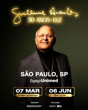 Imagem JPG, Guilherme Arantes confirma data extra no Espaço Unimed com a turnê de 50 anos de carreira