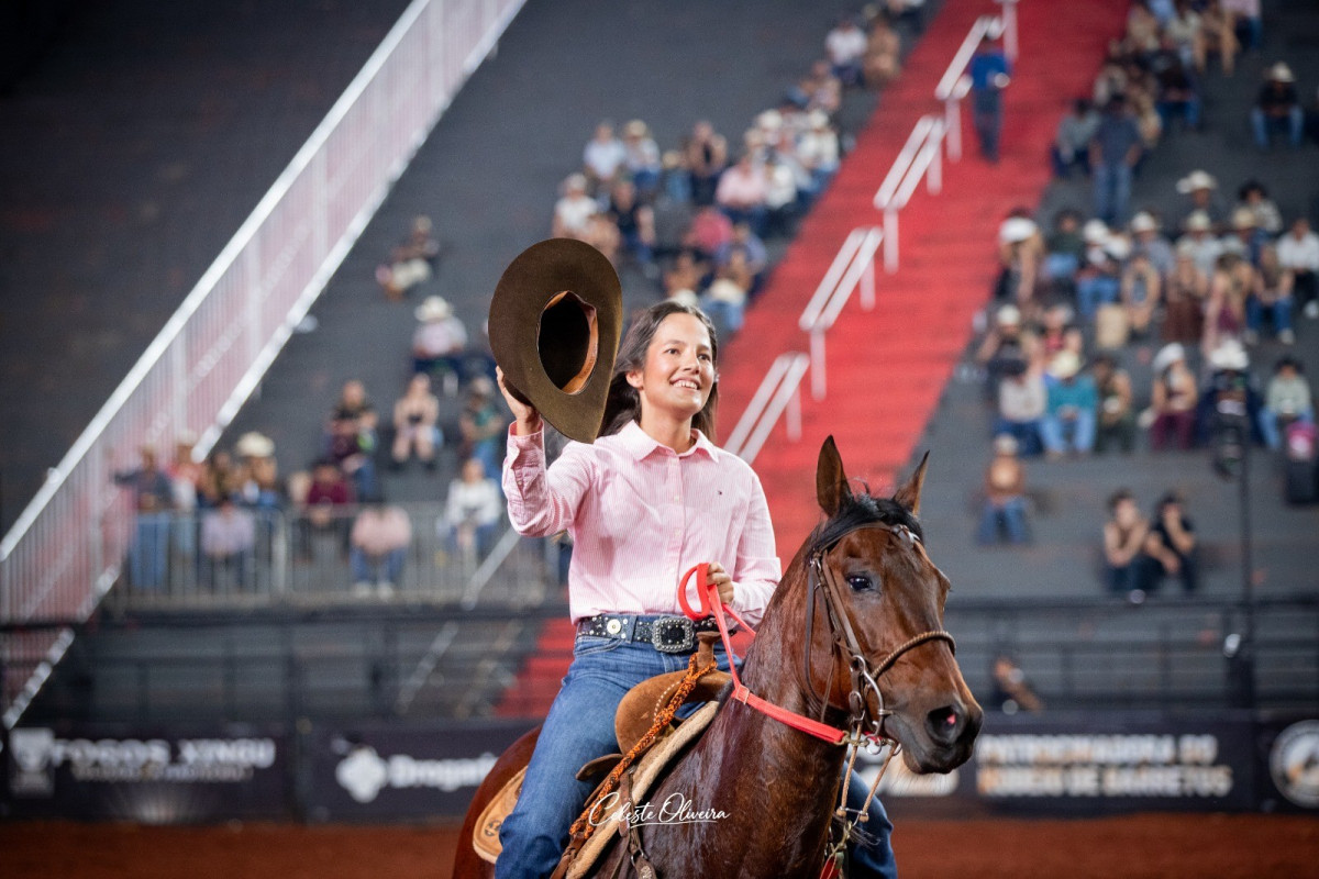 Maria Luiza Cotrim Cruvinel, da categoria 2D dos Três Tambores  (Celeste Oliveira)